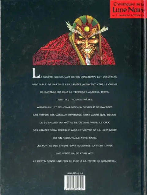 Verso de l'album Chroniques de la Lune Noire Tome 5 La danse écarlate