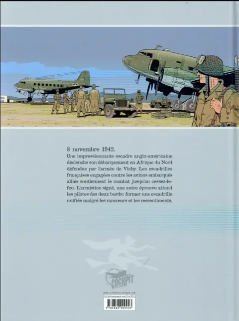 Verso de l'album Ciel de guerre Tome 4 Opération Torch