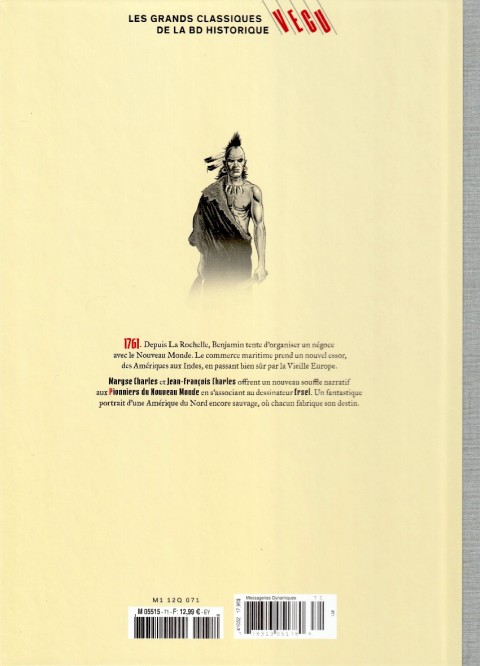 Verso de l'album Les grands Classiques de la BD Historique Vécu - La Collection Tome 72 Les pionniers du nouveau monde - Tome XI : Le piège de La Rochelle