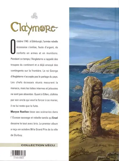 Verso de l'album Claymore Tome 2 Comme des loups affamés