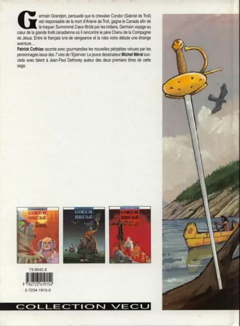 Verso de l'album Cœur Brûlé Tome 3 La robe noire