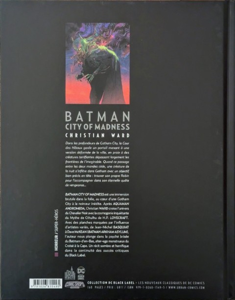 Verso de l'album Batman