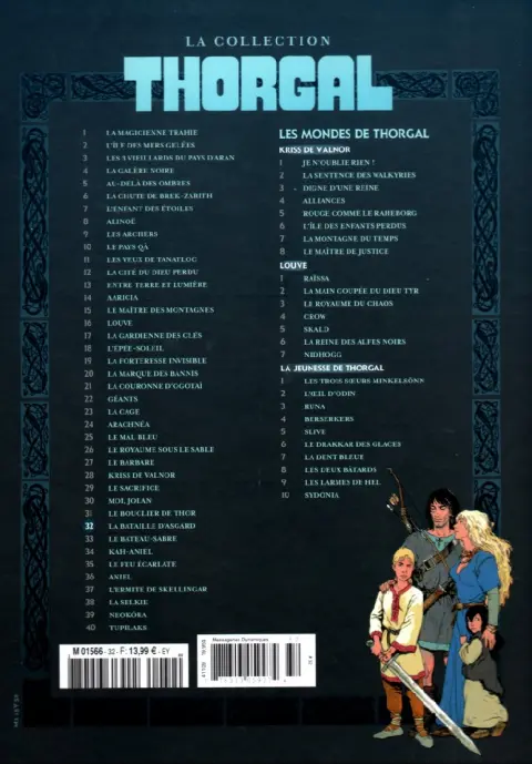 Verso de l'album Thorgal - La collection Tome 32 La bataille d'Asgard