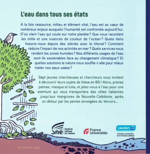 Verso de l'album Sciences en bulles 6 L'eau dans tous ses états