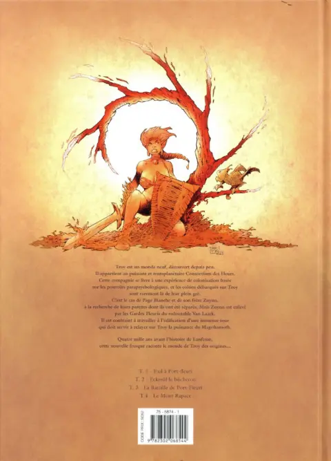 Verso de l'album Les Conquérants de Troy Intégrale