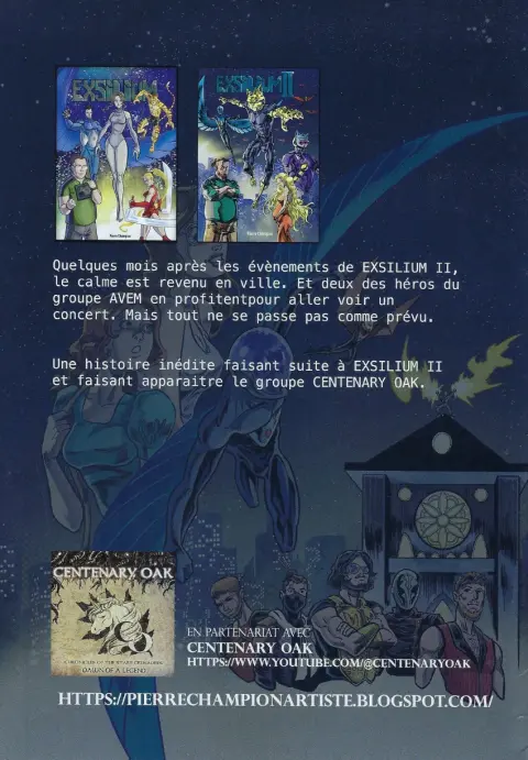Verso de l'album Exsilium #1