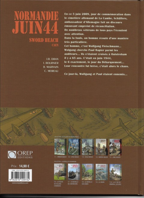 Verso de l'album Normandie juin 44 Tome 4 Sword Beach / Caen