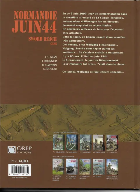 Verso de l'album Normandie juin 44 Tome 4 Sword Beach / Caen