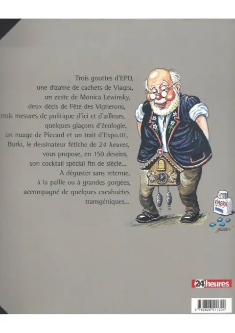 Verso de l'album Signé Burki