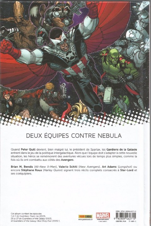 Verso de l'album Les Gardiens de la Galaxie Tome 5 Les Gardiens Rencontrent les Avengers