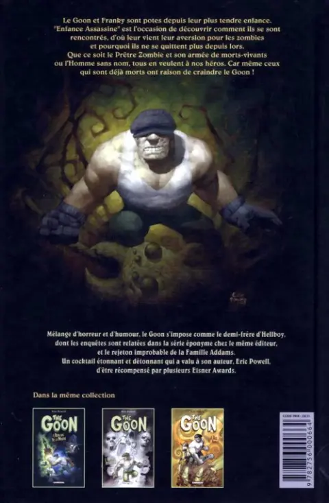 Verso de l'album The Goon Tome 2 Enfance assassine