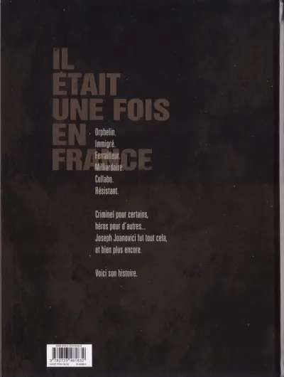 Verso de l'album Il était une fois en France Tome 2 Le vol noir des corbeaux