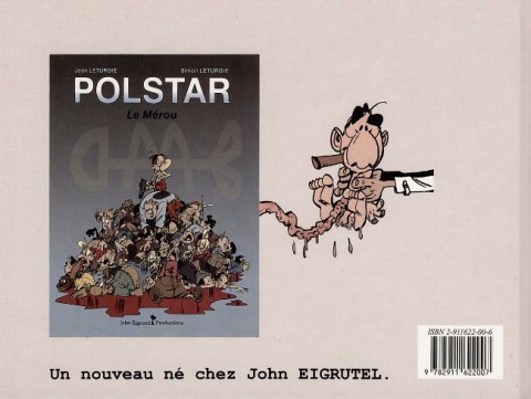 Verso de l'album John Eigrutel Tome 1 Le contrat Polstar