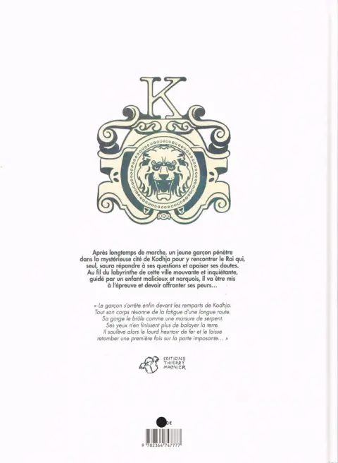 Verso de l'album Kodhja