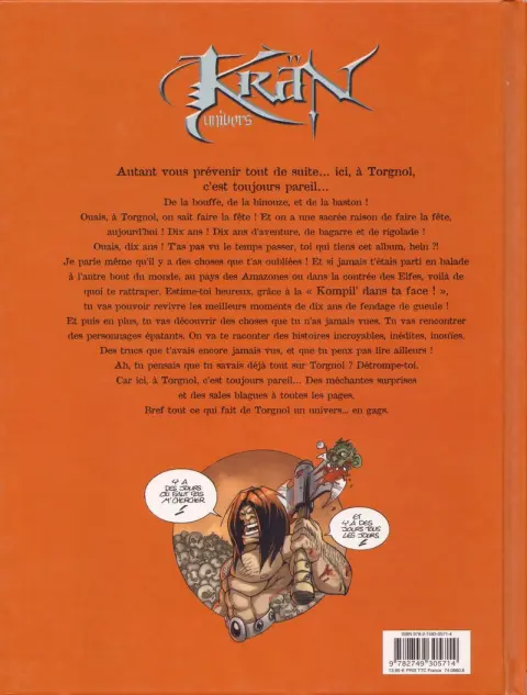 Verso de l'album Krän Univers Tome 4 Kompil' dans ta Face !