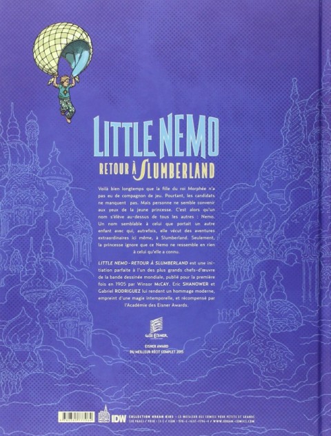 Verso de l'album Little Nemo - Retour à Slumberland Little Nemo