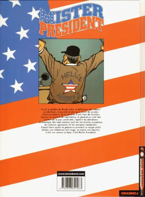 Verso de l'album Mister President Tome 1
