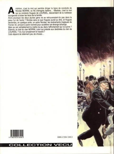Verso de l'album Les Morin-Lourdel Tome 1 Le clan Morini
