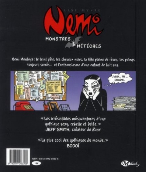 Verso de l'album Nemi Tome 2 Monstres et météores