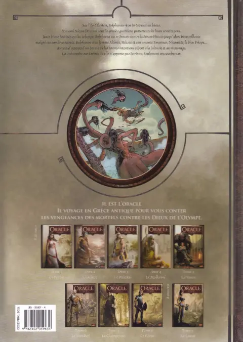 Verso de l'album Oracle Tome 8 Le héros