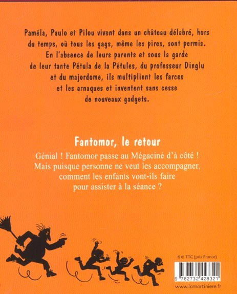 Verso de l'album Les Pétules Tome 5 Fantomor, le retour