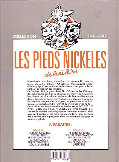 Verso de l'album Les Pieds Nickelés Tome 10