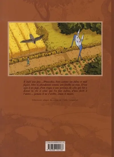 Verso de l'album Pinocchio