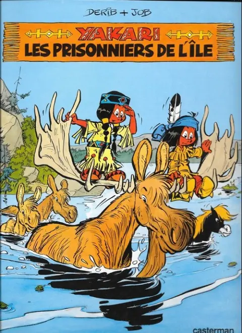 Couverture de l'album Yakari Tome 9 Les prisonniers de l'ile