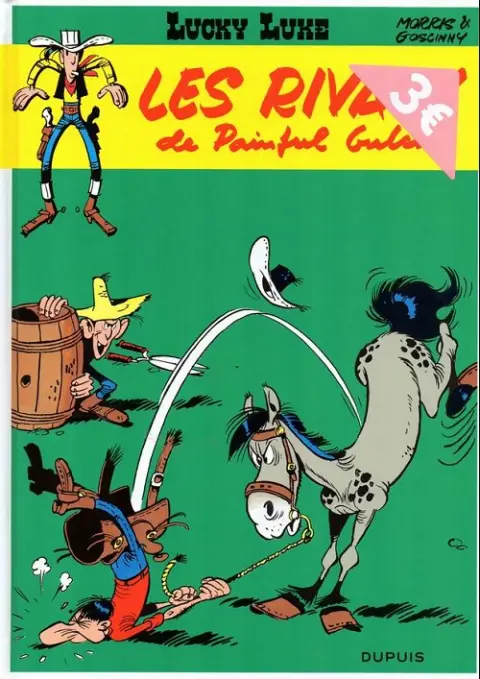 Couverture de l'album Lucky Luke Tome 19 Les Rivaux de Painful Gulch