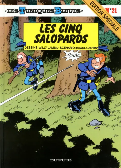 Couverture de l'album Les Tuniques Bleues Tome 21 Les Cinq Salopards