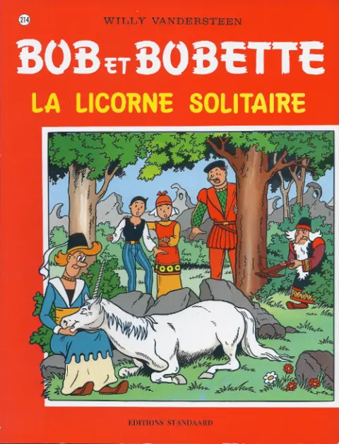 Couverture de l'album Bob et Bobette Tome 214 La licorne solitaire