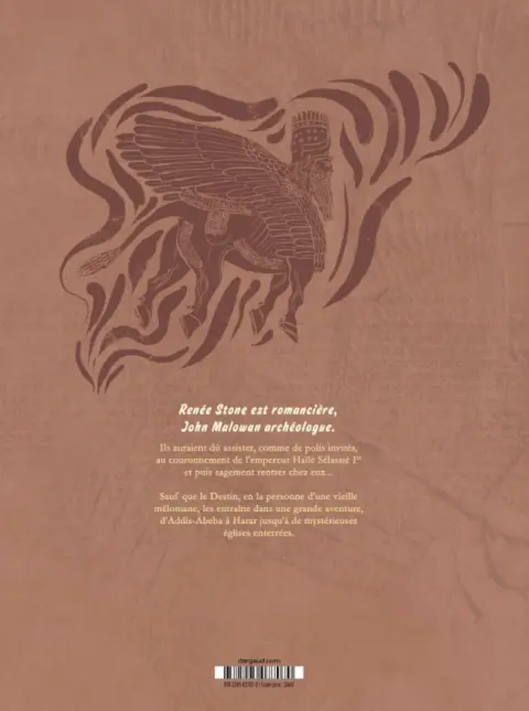 Verso de l'album Une aventure de Renée Stone Tome 1 Meurtre en Abyssinie