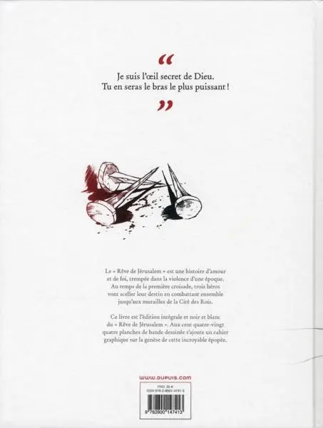 Verso de l'album Le Rêve de Jérusalem