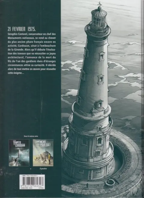 Verso de l'album Une aventure de Séraphin Cantarel Tome 1 Avis de tempête sur Cordouan