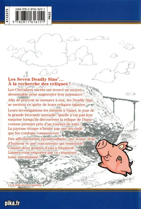 Verso de l'album Seven Deadly Sins 5