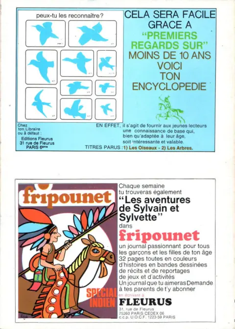 Verso de l'album Sylvain et Sylvette Tome 7 Le voleur envolé