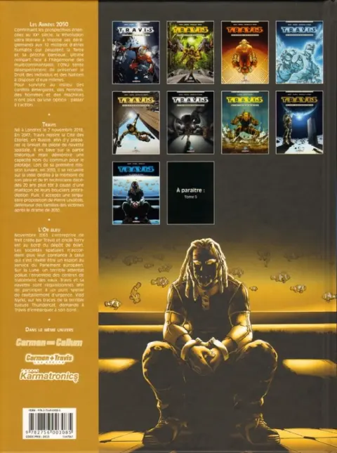 Verso de l'album Travis Tome 8 L'Or bleu