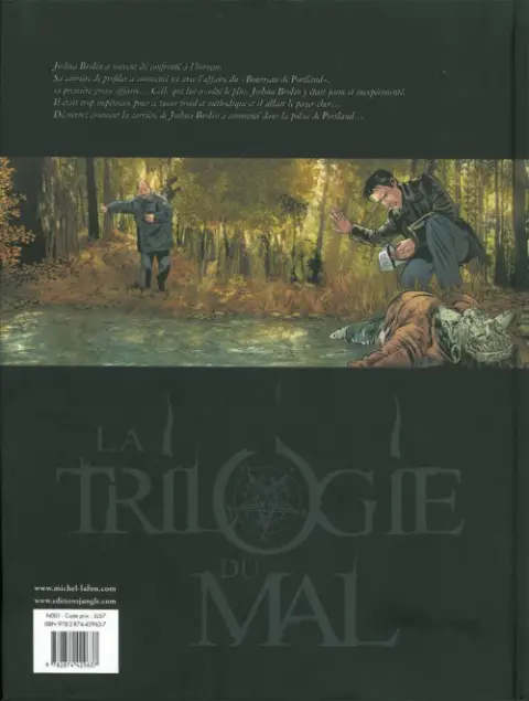 Verso de l'album La Trilogie du mal Tome 1 Le bourreau de Portland