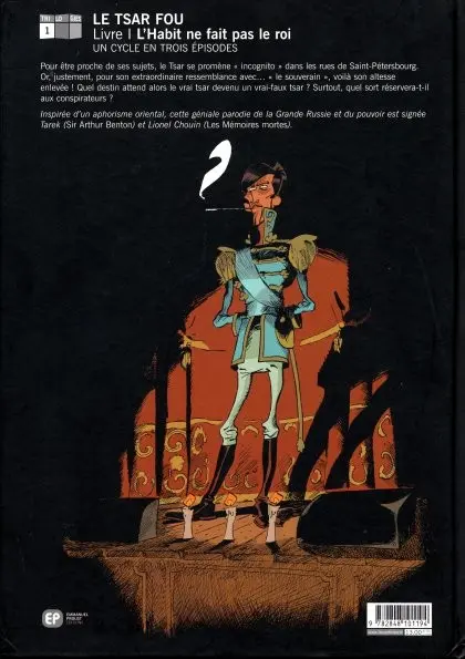 Verso de l'album Le tsar fou Tome 1 L'habit ne fait pas le roi