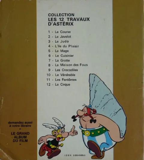 Verso de l'album Les 12 travaux d'Astérix Tome 5 Le mage