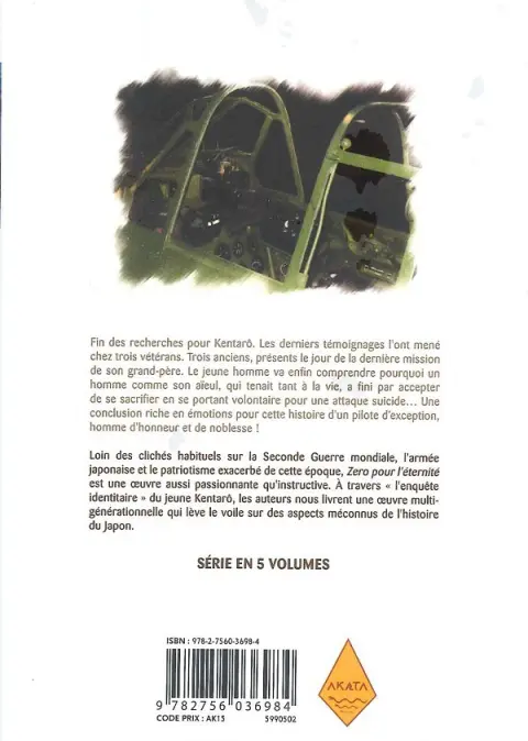 Verso de l'album Zéro pour l'éternité 5