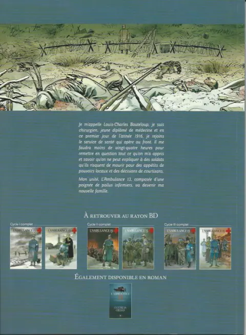 Verso de l'album L'Ambulance 13 Tome 1 Croix de sang