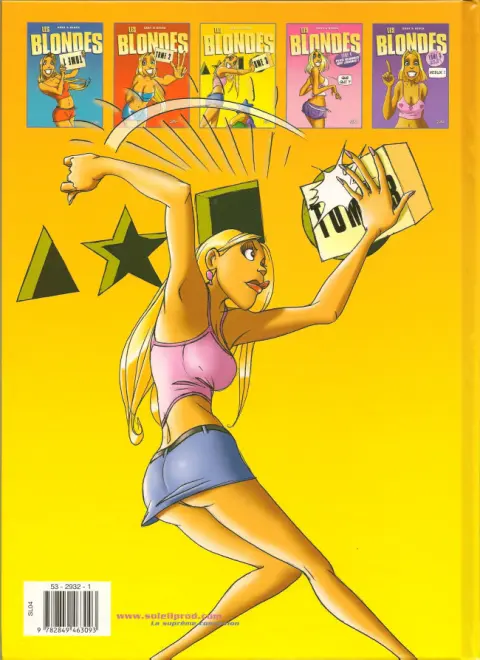 Verso de l'album Les Blondes Tome 3