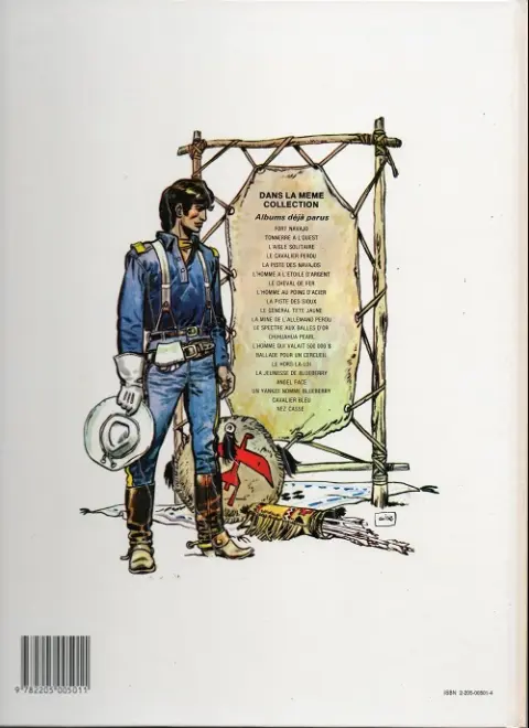 Verso de l'album Blueberry Tome 8 L'homme au poing d'acier