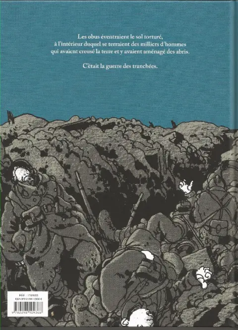 Verso de l'album C'était la guerre des tranchées