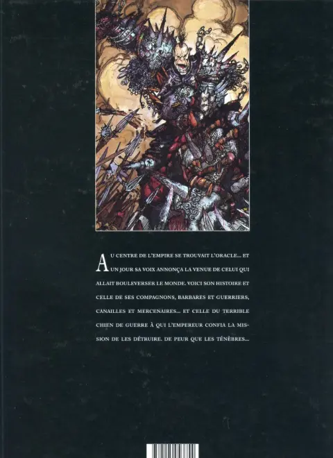 Verso de l'album Chroniques de la Lune Noire Tome 1 Le Signe des Ténèbres