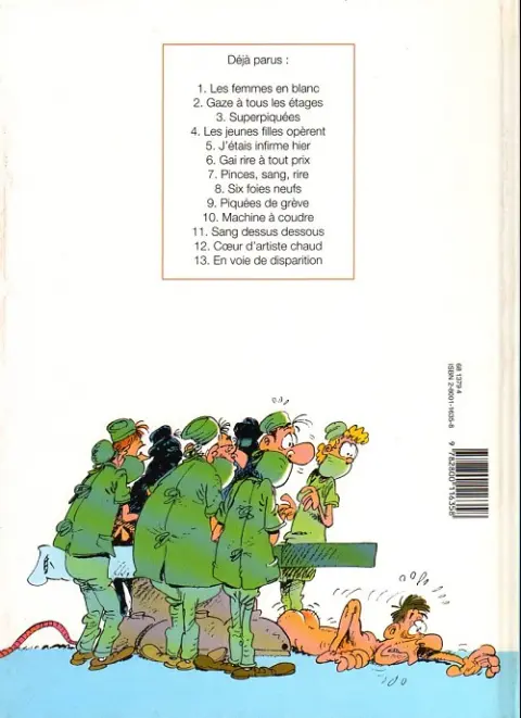 Verso de l'album Les Femmes en Blanc Tome 5 J'étais infirme hier