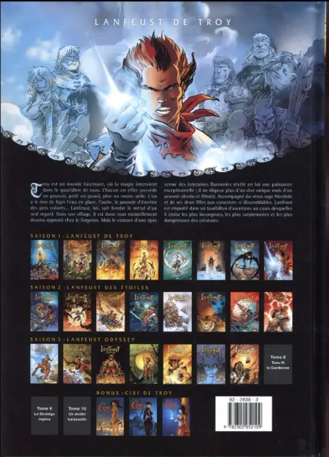 Verso de l'album Lanfeust de Troy Tome 1 L'ivoire du Magohamoth