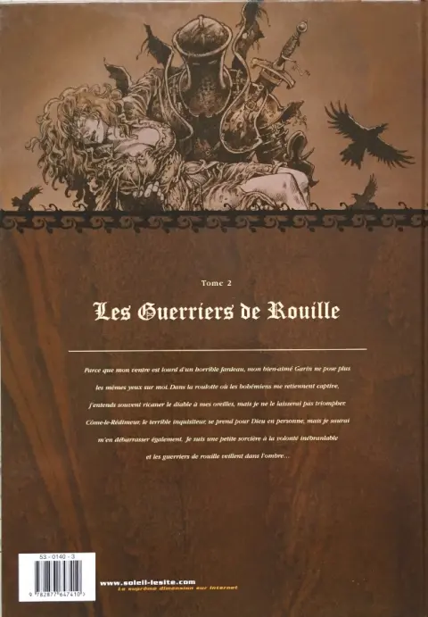 Verso de l'album Mortepierre Tome 2 les guerriers de rouille