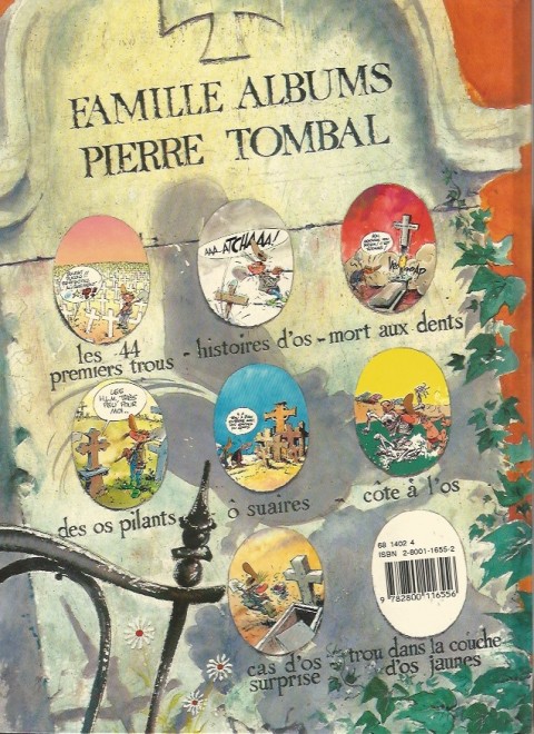 Verso de l'album Pierre Tombal Tome 6 Côte à l'os